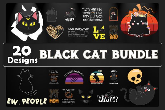 Black Cat SVG Bundle 20 Designs Review