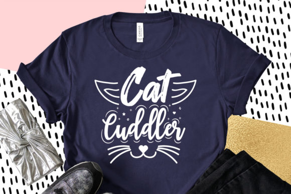 Cat Cuddler SVG Quotes for Embroidery