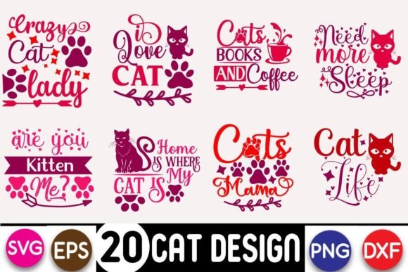 Cat Design for Embroidery Projects