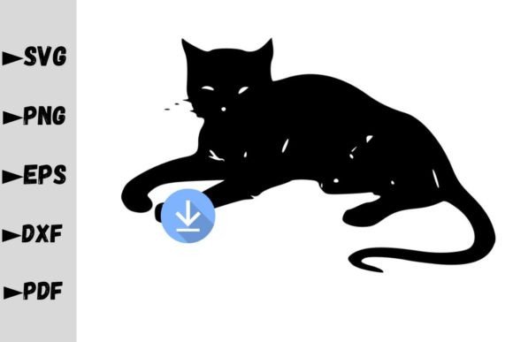 Cat Laying SVG Design Review for Embroidery Projects