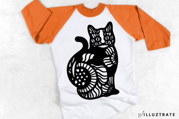 Cat Mandala SVG for Embroidery Projects