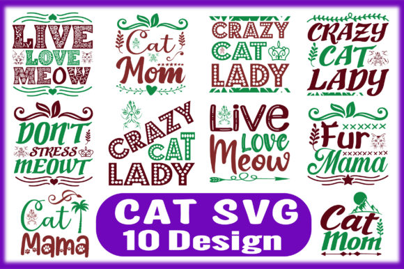 Cat SVG 10 Design Bundle Review