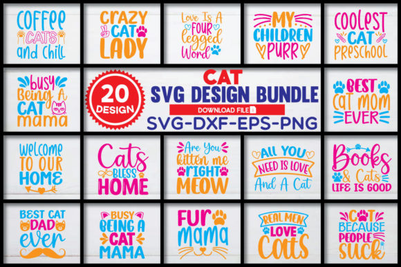 Cat Svg Bundle 20 Design Review