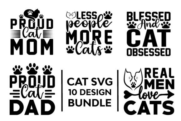 Cat Svg Bundle for Embroidery Projects