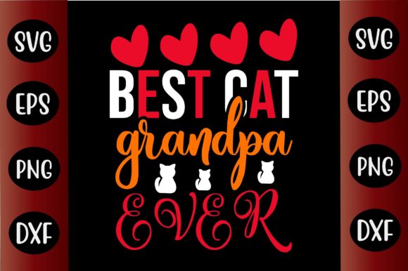 Cat SVG Design Best Cat Grandpa Ever