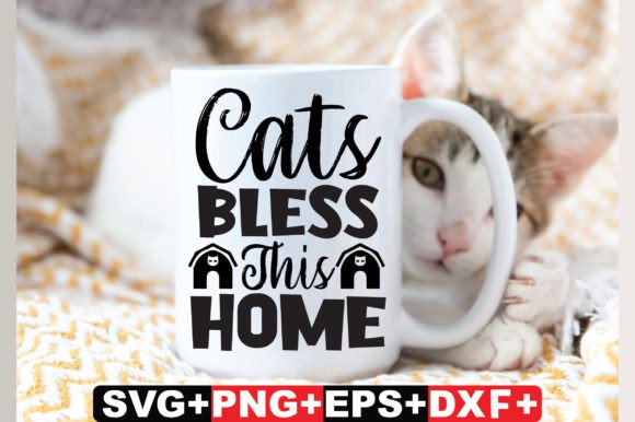 Cats Bless This Home Cat SVG File Review