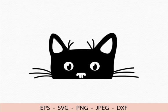 Cute Face Peeking Cat Svg Review for Embroidery Projects