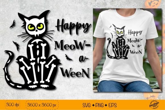 Happy Halloween SVG Black Cat Design Review