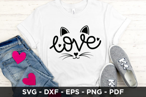 Love SVG Cat Cut File Review for Embroidery Projects
