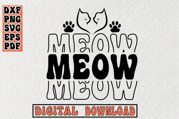Meow Svg for Embroidery Projects