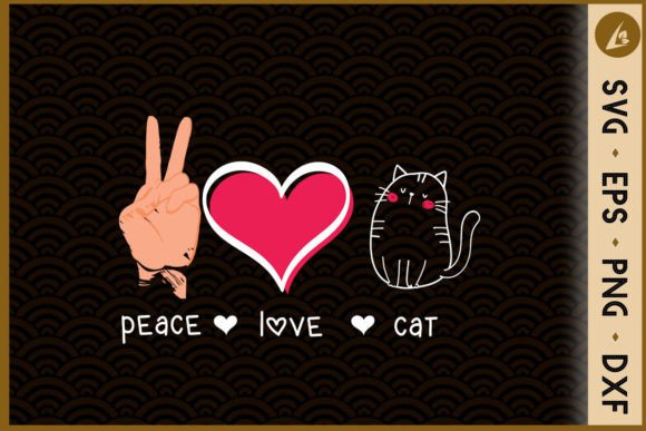 Peace Love Cat SVG Review for Embroidery Projects